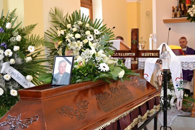 Oproštaj od vlč. Valentina Meštrića, umirovljenog svećenika Varaždinske biskupije